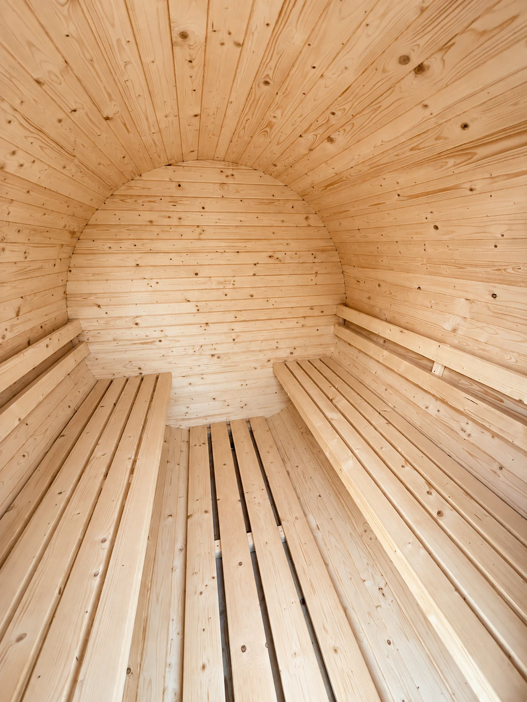 Fasssauna aus Holz